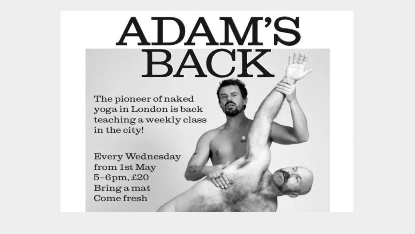 Naked Yoga classes in the City of London.