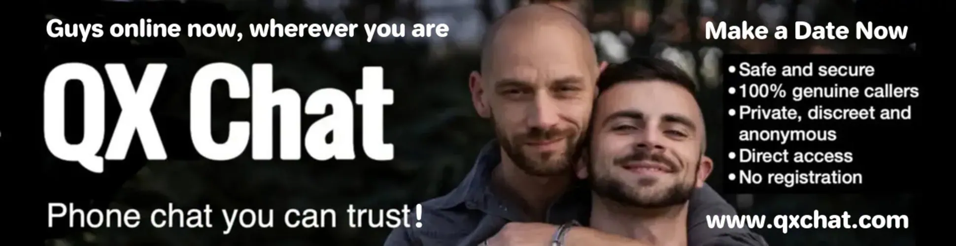 QXChat is a gay chat line