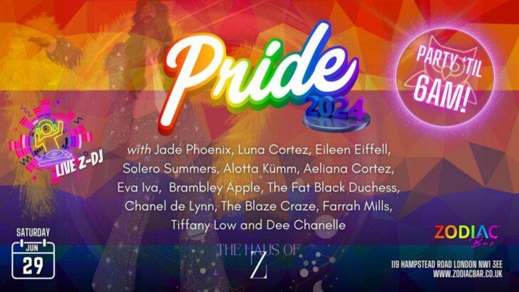 Zodiac Pride 2024 Celebrations and Club Z After Party, 29 June