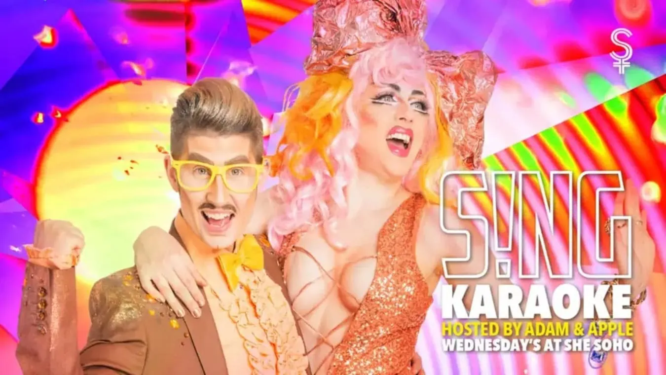 S!NG Karaoke at She Bar Soho is a lesbian event in Central London