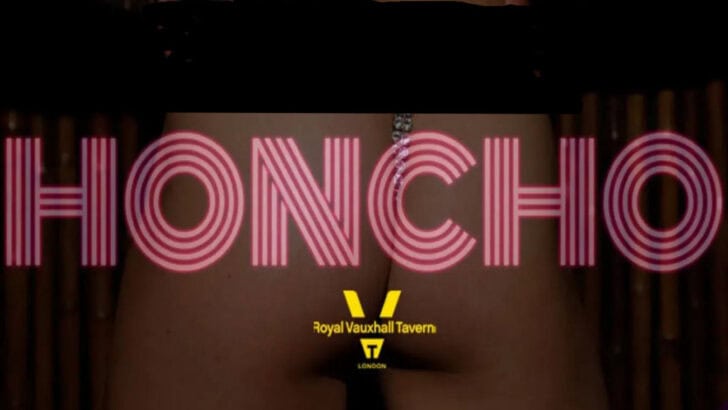 Honcho is a gay men's cruise party at LGBT+ club The Royal Vauxhall Tavern in London.