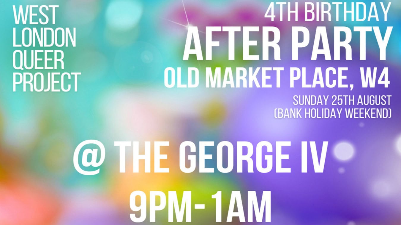 West London Queer Project After Party at George IV in Chiswick, West London, on 25 August 2024.