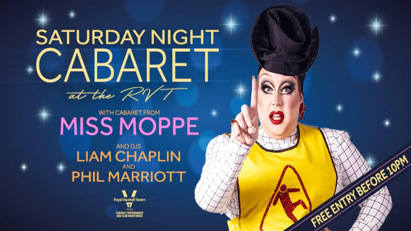 Saturday night cabaret at The Royal Vauxhall Tavern in London