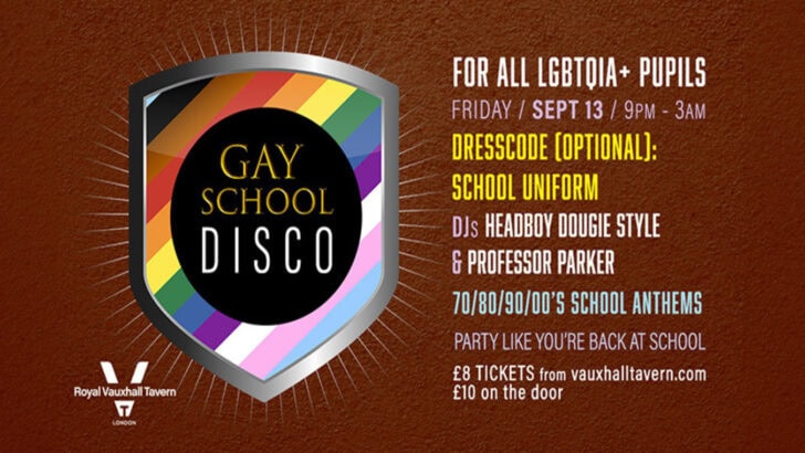 Gay School Disco at The RVT