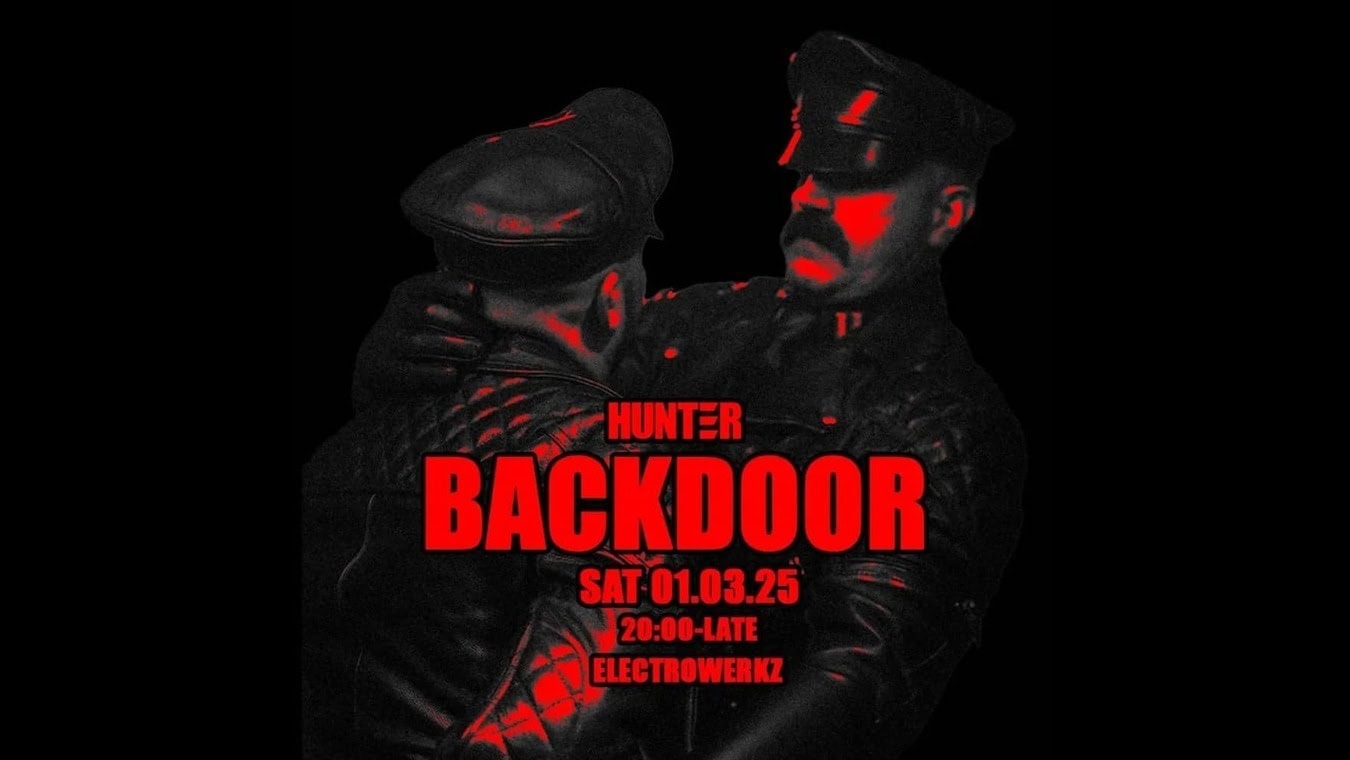 Hunter Back Door is a gay men's fetish event at Electrowerkz Club in London.