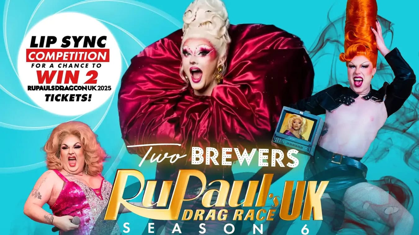 RuPaul Frag Race UK viewing party event at The Two Brewers gay bar.