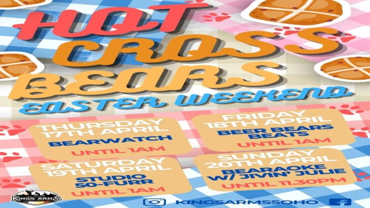 Kings Arms gay bar over Easter
