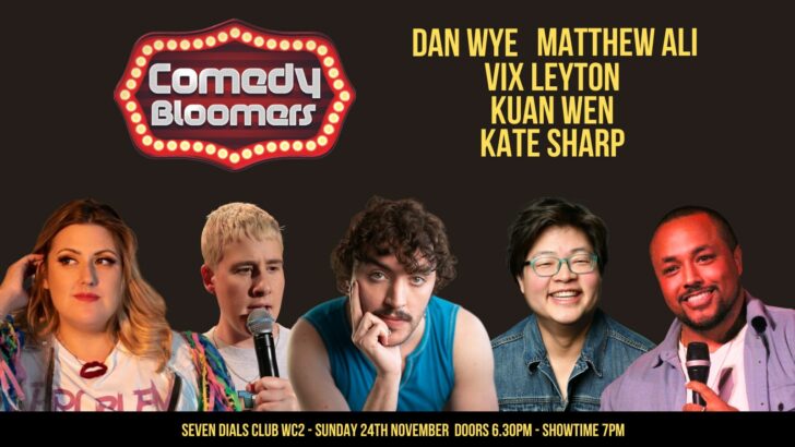 Comedy Bloomers is a night of LGBTQ+ Comedy at Seven Dials Club, 24 Nov ’24
