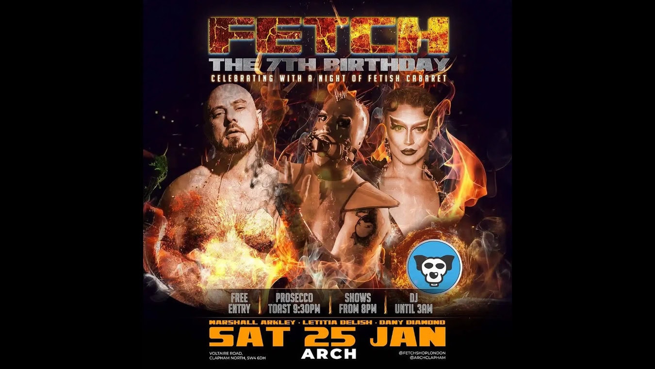 Gay fetish cabaret at Arch Clapham in South London