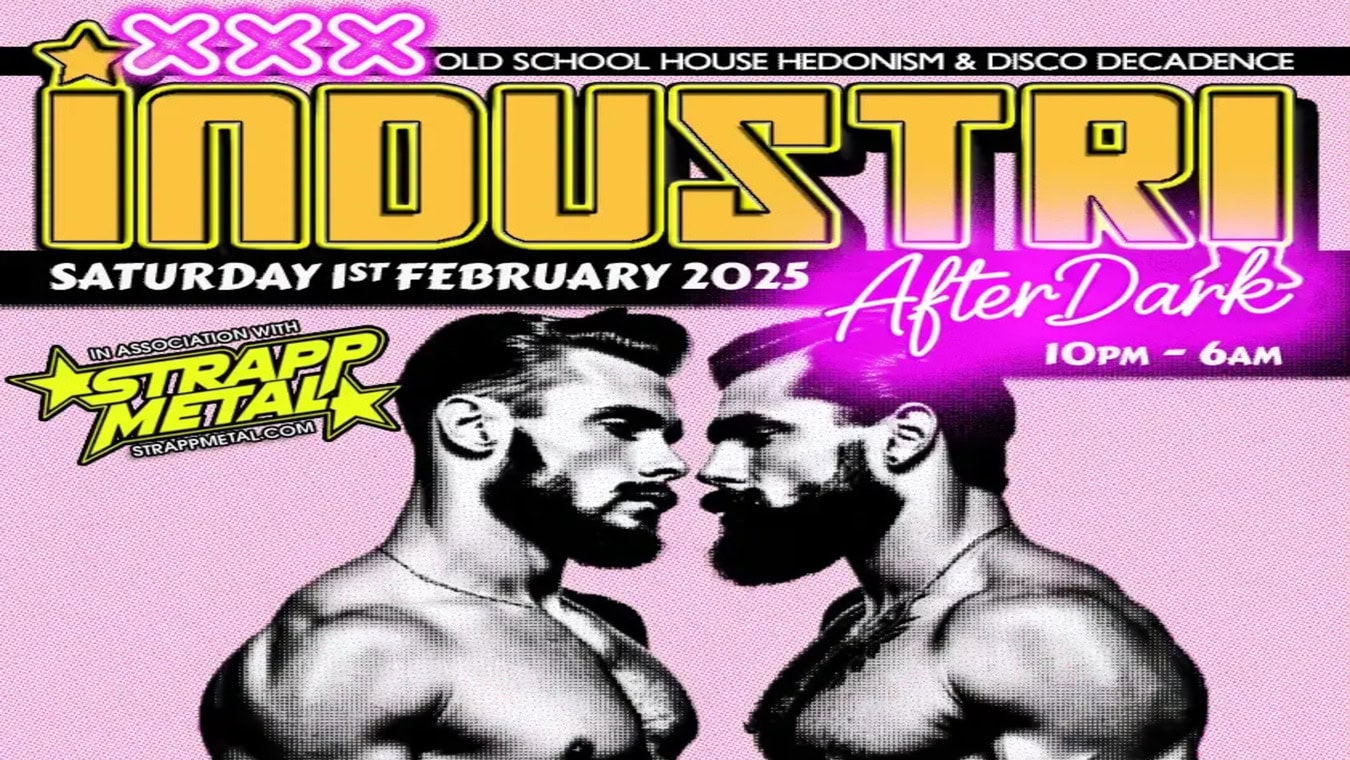 INDUZTRI gay men's club night with dark room at Electrowerkz