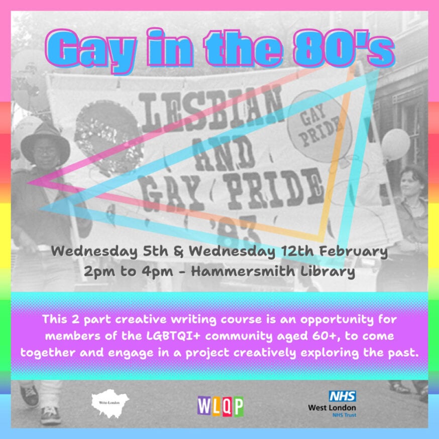 West London Queer Project creative writing course