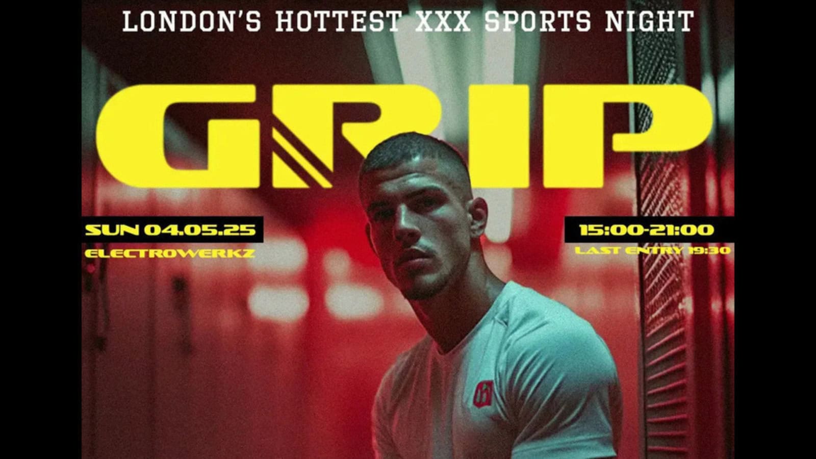 GRIp is a XXX fetish sports night for gay men at Electrowerkz in London. on Sunday 4th May 2025.
