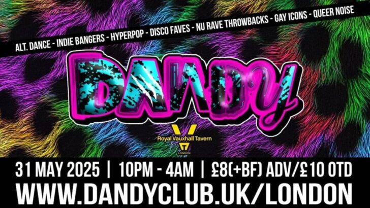 Dandy club night at The Royal Vauxhall Tavern in London.