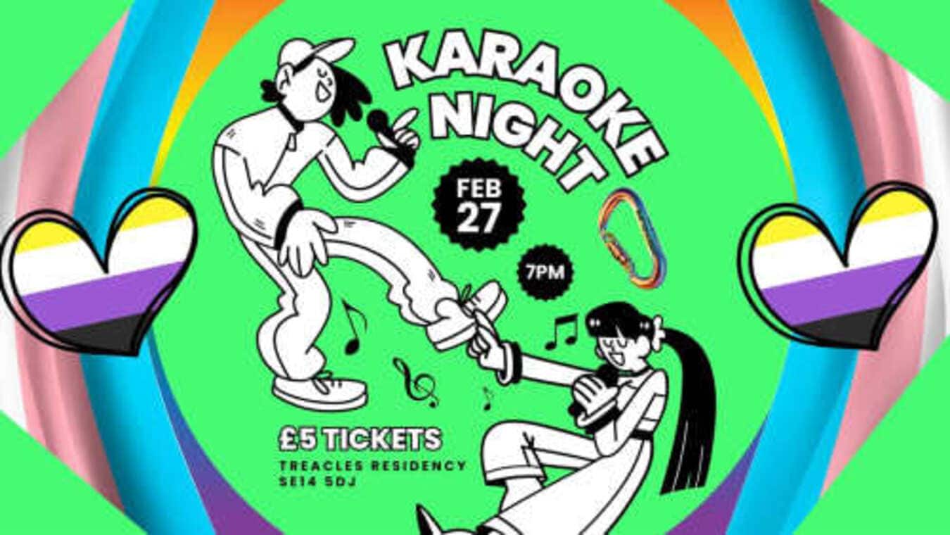 FLINTA and QPOC karaoke night in SE London.