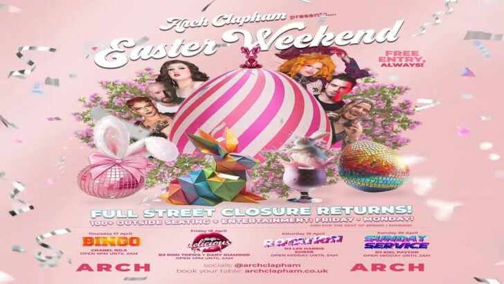 LGBTQ event at Arch bar in Clapham, London.