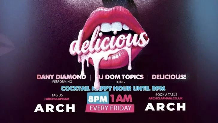 Friday night event at Arch which is an LGBTQ bar in Clapham, London.