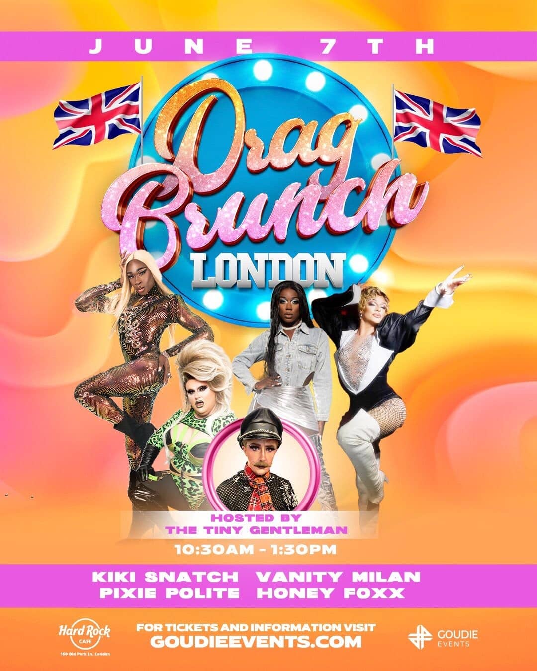 Drag Brunch London at Hard Rock Cafe, London.