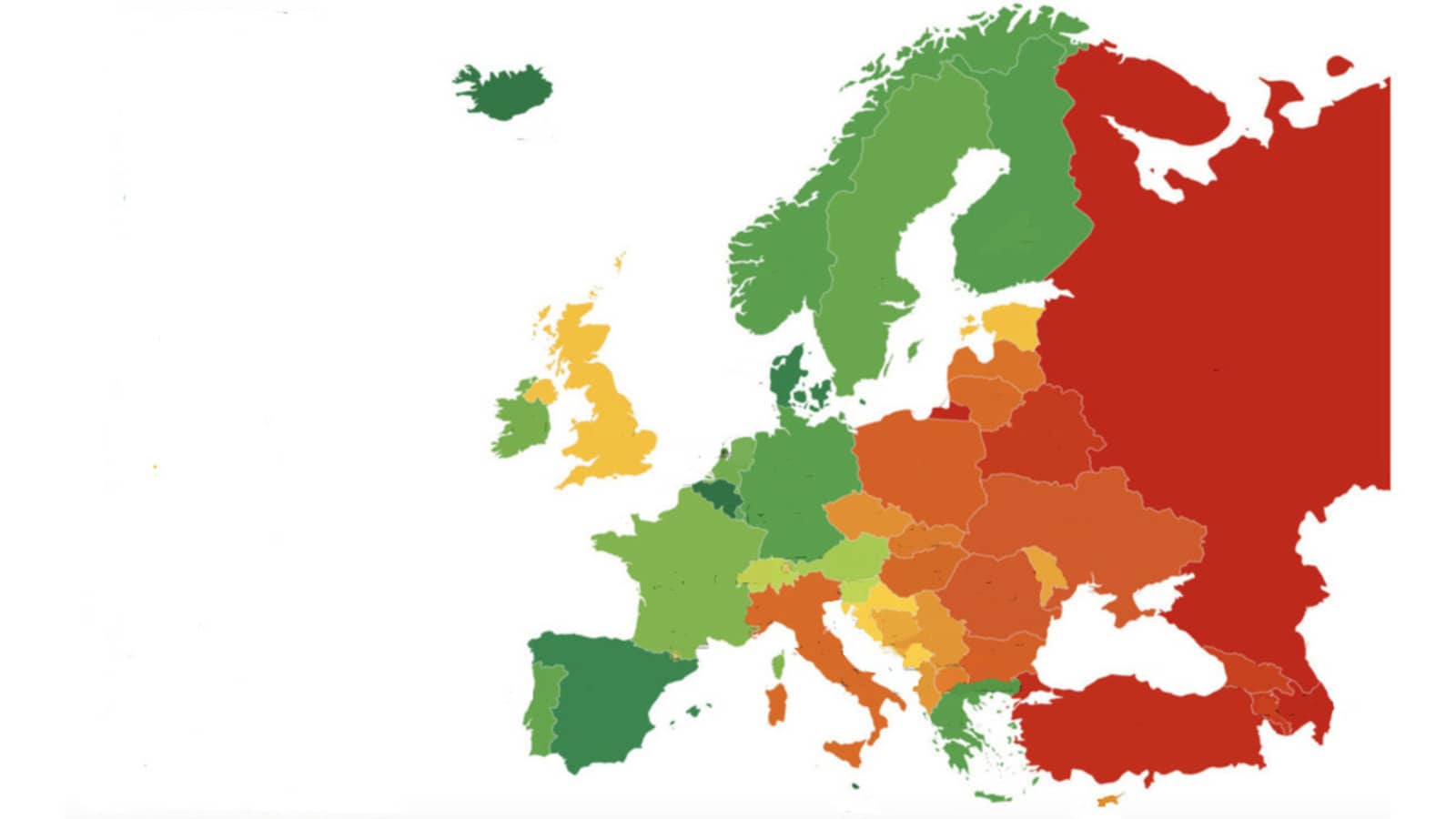 “It is shameful”: UK falls to lowest ever ranking on European Rainbow Index of LGBTI equality laws