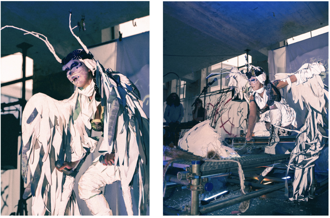 Photo by Jake Pitcher (ig@jakepitcher.jpg) taken at Portal 002 "From Performativity to Body Politics: The Metaphorical Myths and Rituals of Artist Scarlett Wang" by Freya Fan