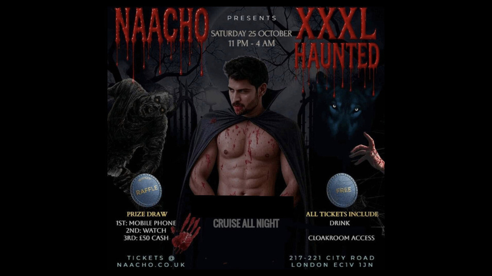 Naacho is a gay xxl club for South Asian men at Bunker Bar in London.