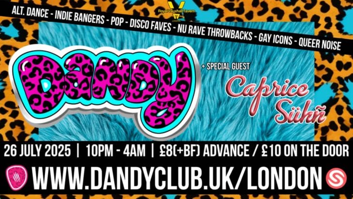Dandy club night at The Royal Vauxhall Tavern in London.