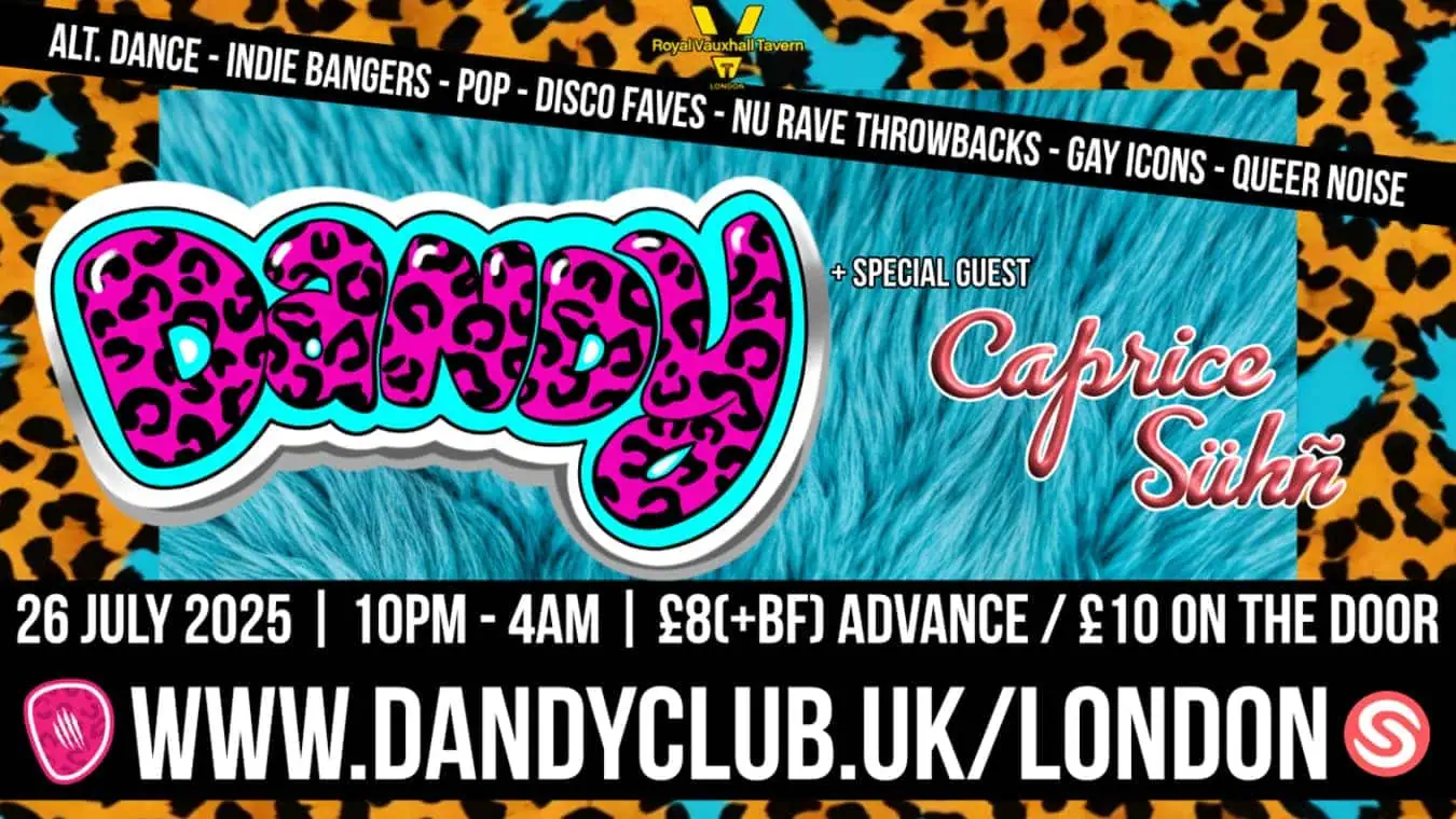 Dandy club night at The Royal Vauxhall Tavern in London.