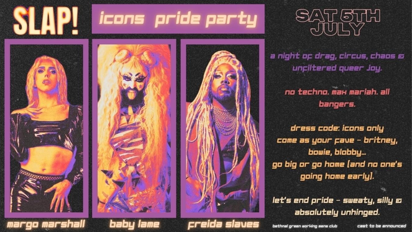Icons Pride Party on Saturday 5th July 2025.