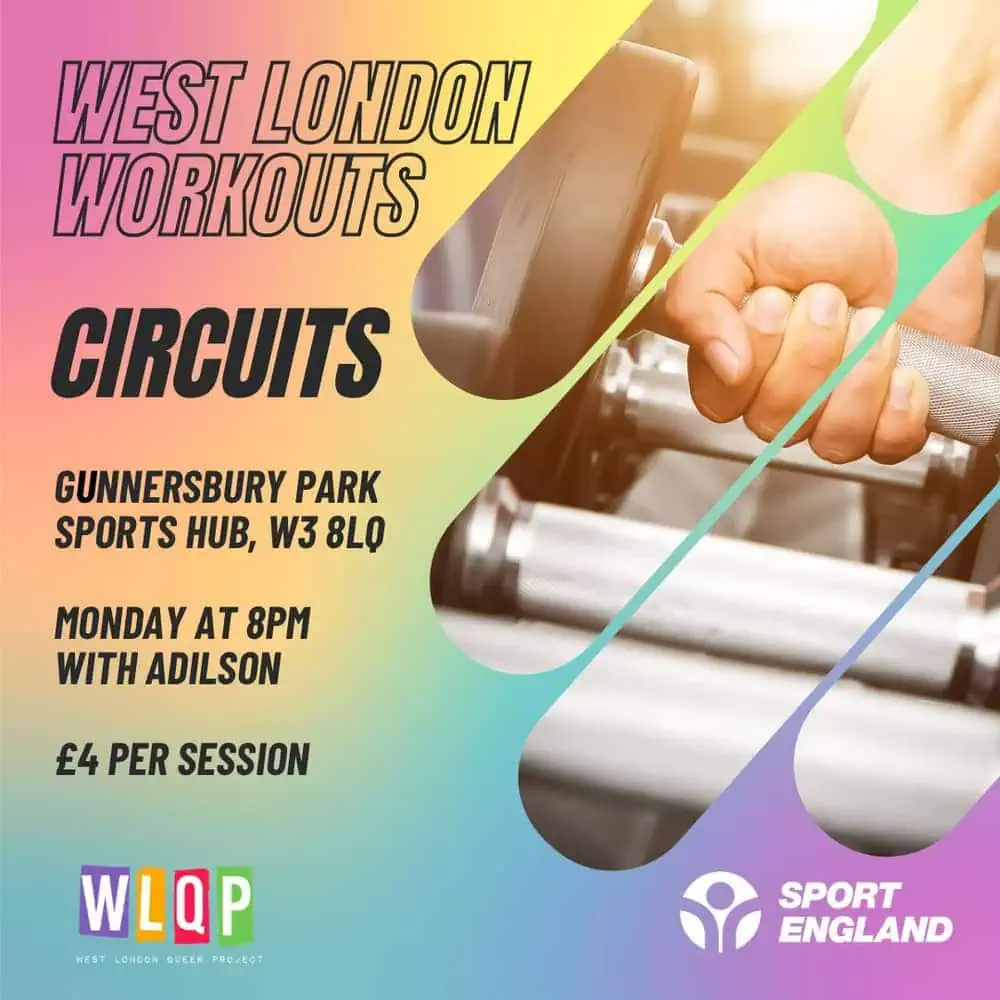 West London Queer Project circuit fitness training