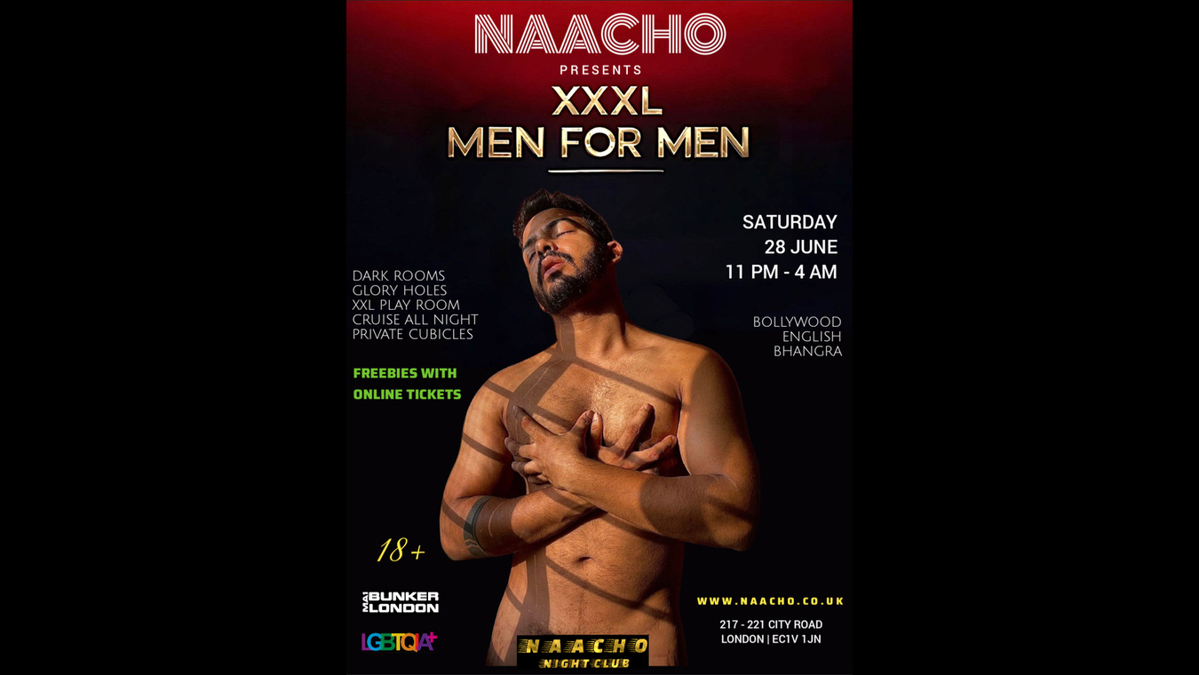Naacho South Asian Club night for gay men in London.
