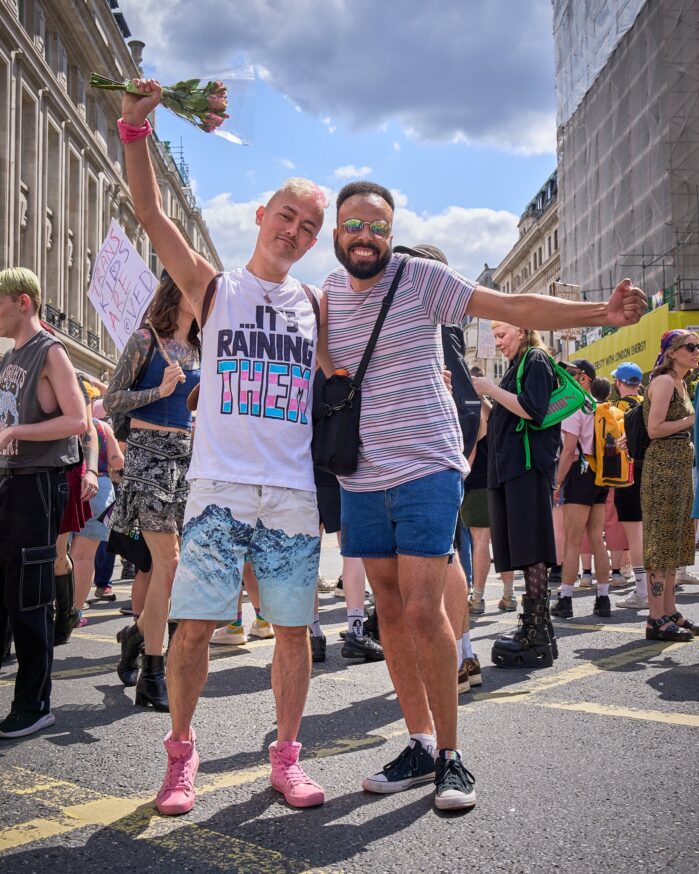 London Trans+ Pride photo it's rain them