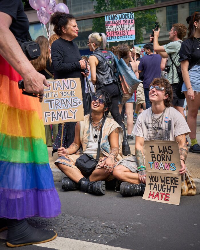 London Trans+ Pride photo: Stand with your tans+ family