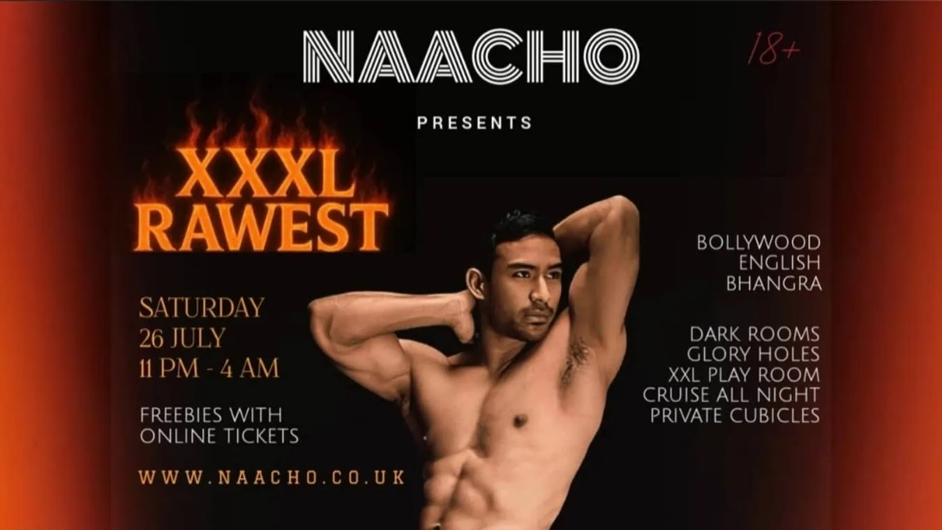 Naacho South Asian Club night for gay men in London.