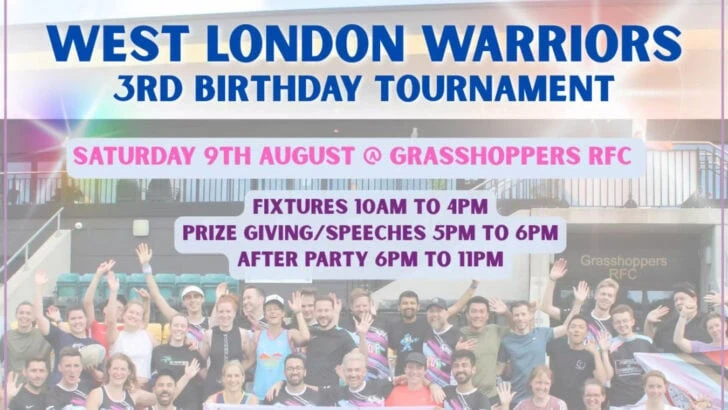 West London Queer Project Touch Rugby Party