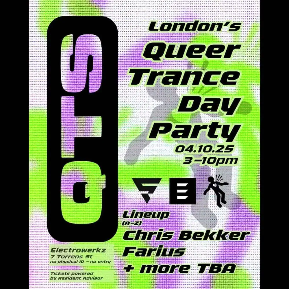 Electrowerkz gay club night queer trance day party