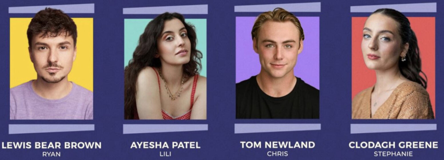 The cast of Love Quirks: A New Musical which is a modern romance at The Other Palace