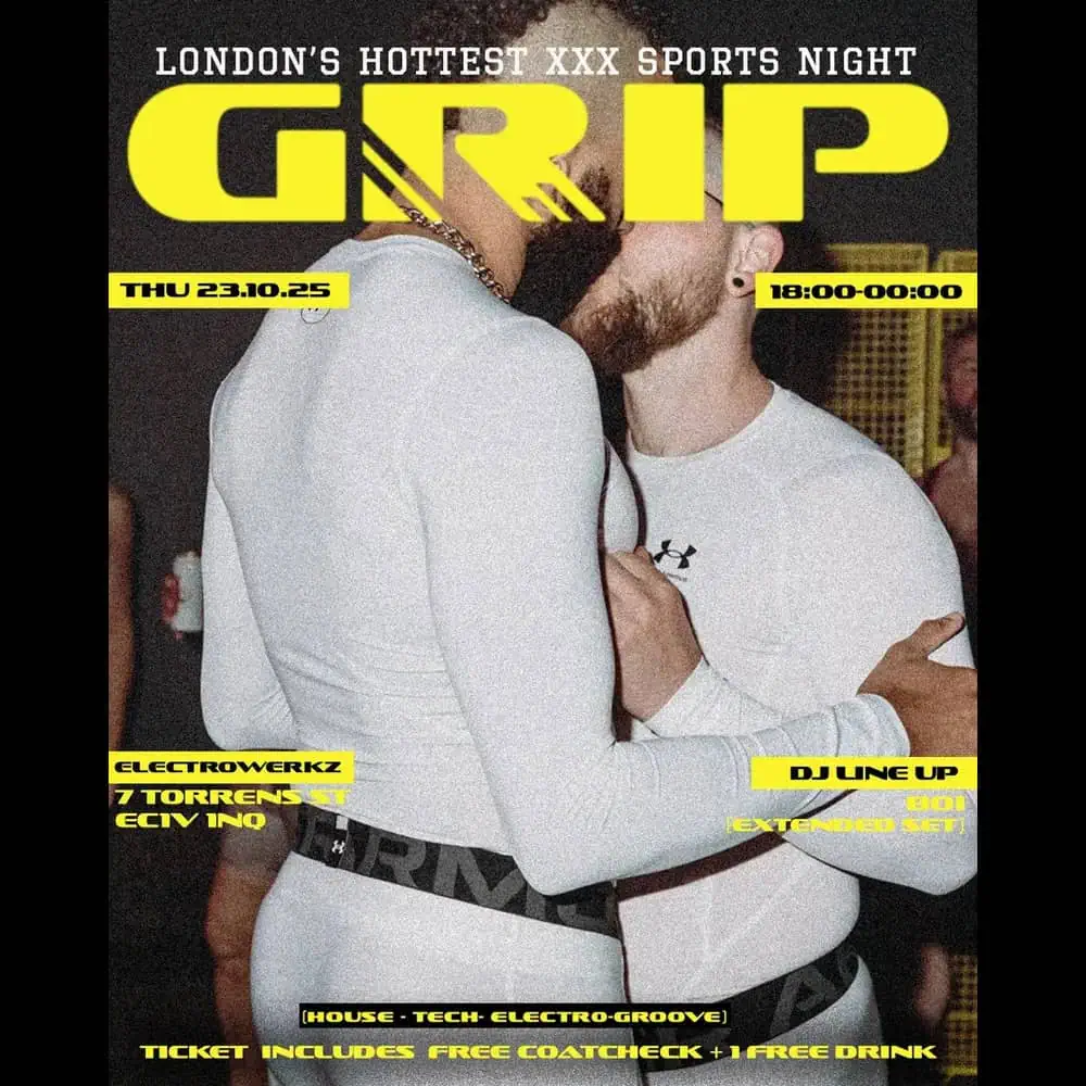 Grip is a gay sports night at Electrowerkz club in London