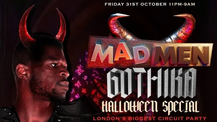 MadMen Halloween party is a gay party at Fire club in London.