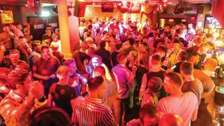 Friday gay party at the Two Brwers in Clapham, South london.