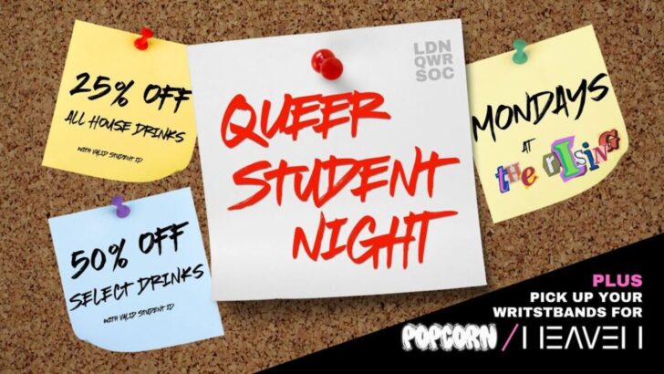 The Rising Student Night where you can pick up your wristbands for Popcorn.