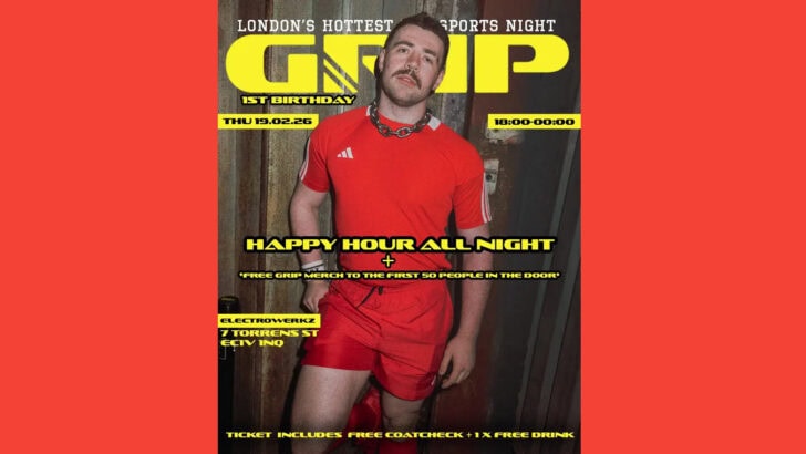 Grip is a gay men's sports night at Electrowerkz club