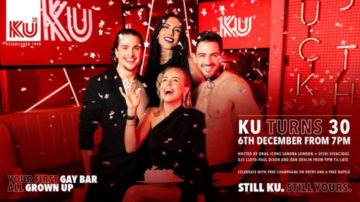 Celebrate 30 years with Ku – Enjoy 30% OFF DRINKS* and a fabulous birthday party on the 6 December 2025
