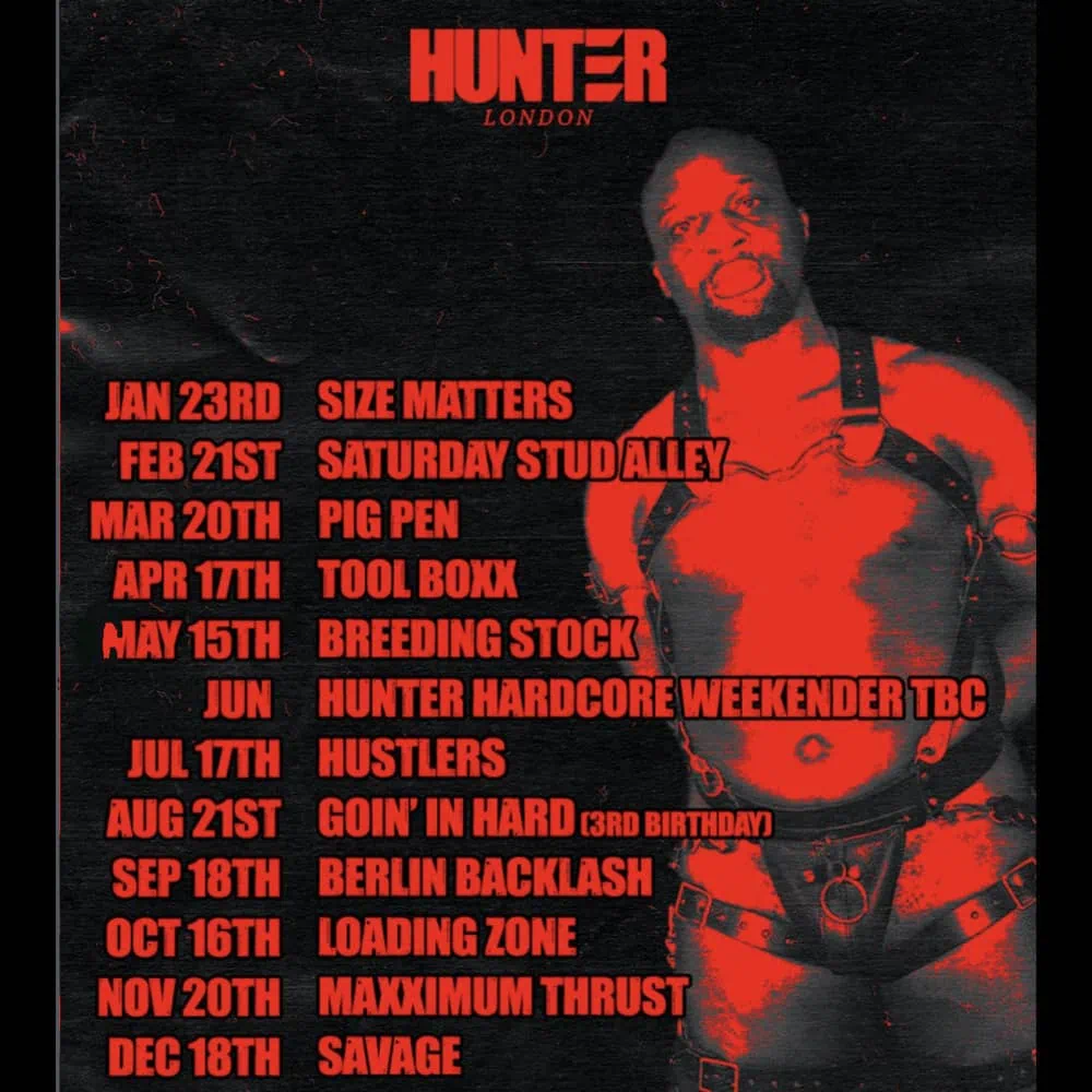 Hunter fetish club night at Electrowerkz in London.