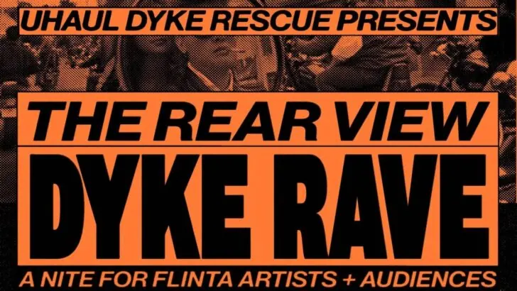 Rear View Dyke Rave in London club.