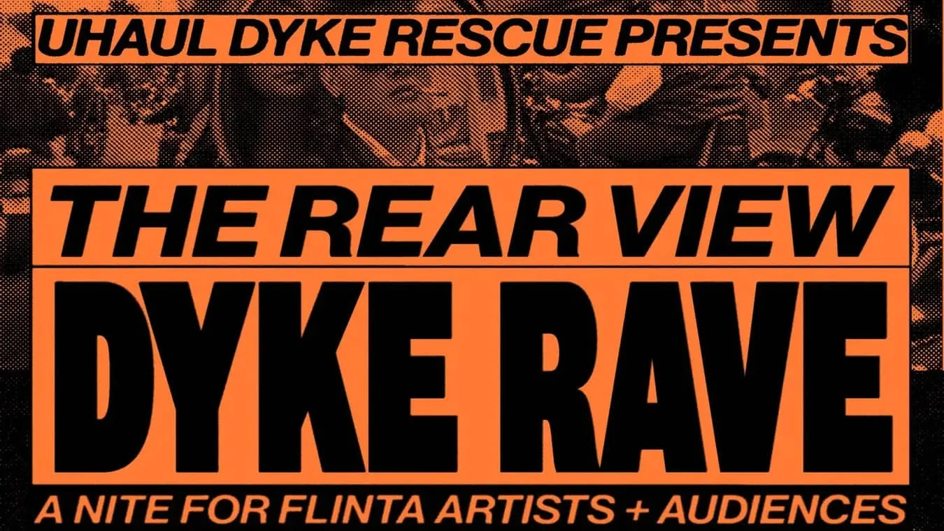 Rear View Dyke Rave in London club.