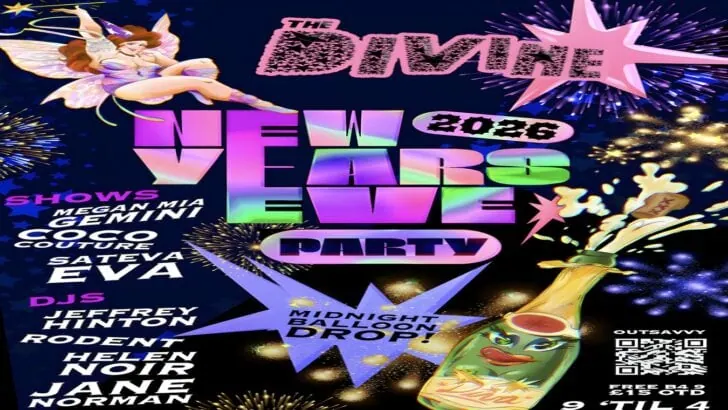 New Years Eve Party at The Divine LGBTQ bar in London.