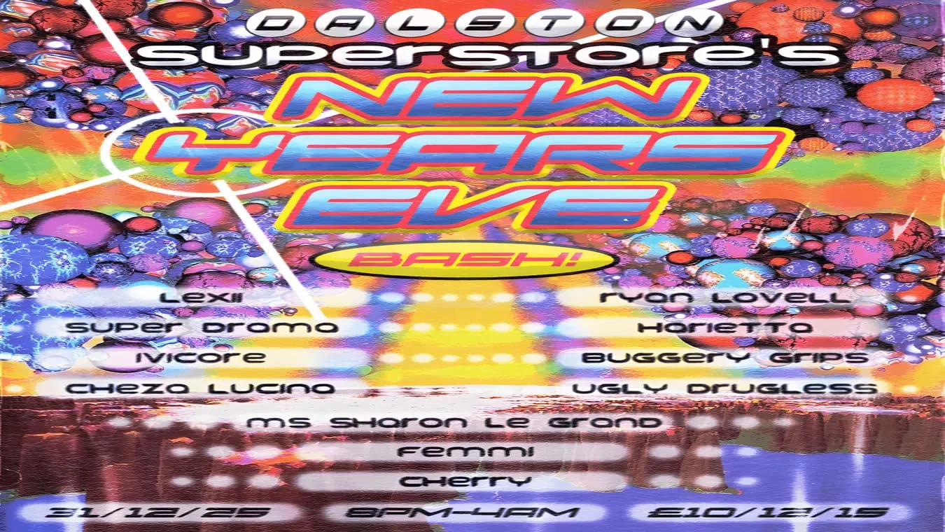 New Years Eve party at Dalston Superstore in London.