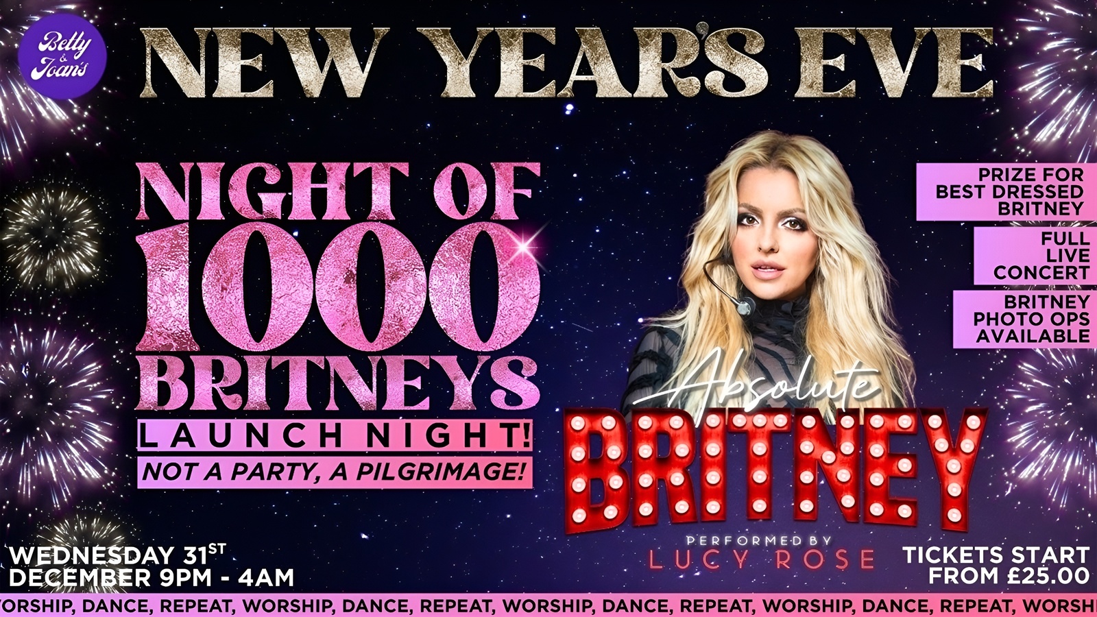 Britney NYE at Betty and Joan's