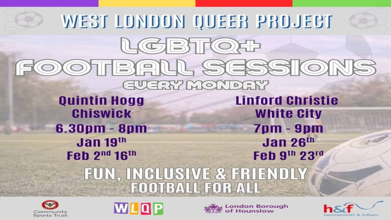 LGBTQ football in West London.