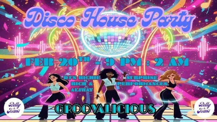 Groovelicious at Betty & Joans gay bar and club in London on 20th February 2026.