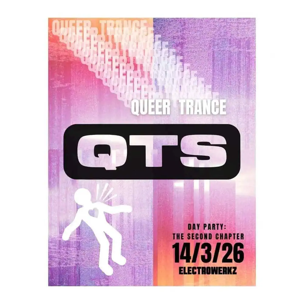 QTS is Queer Trance Party at Electrowerkz nightclub in London.